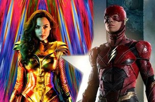 Ezra Miller e Gal Gadot como 'Flash' e 'Mulher Maravilha' (Foto: Warner Bros/Divulgação)