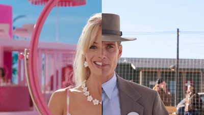 Margot Robbie em 'Barbie' e Cillian Murphy em 'Oppenheimer'