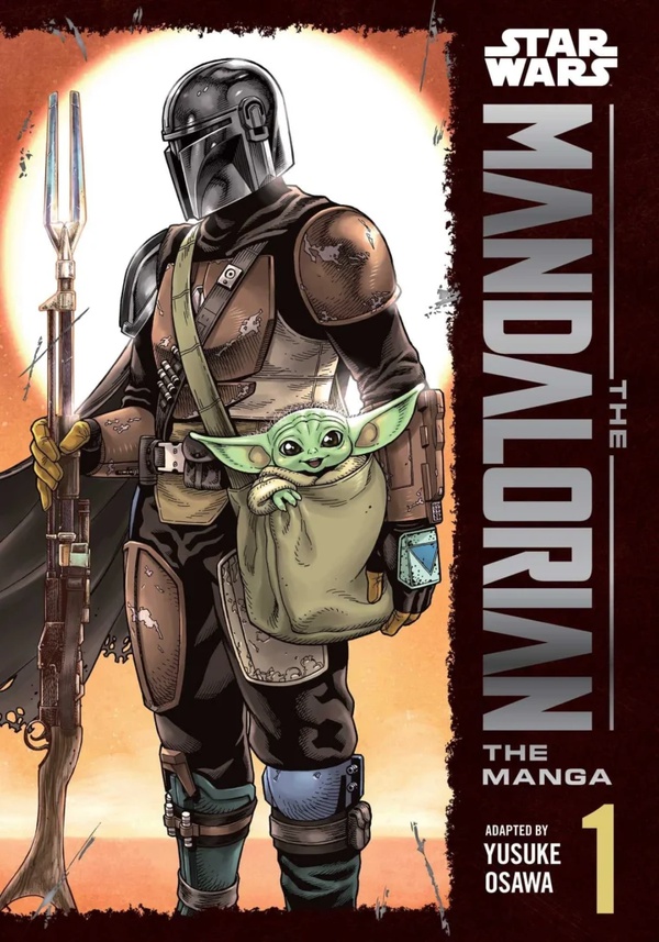 Capa da edição #1, em inglês, do mangá de The Mandalorian